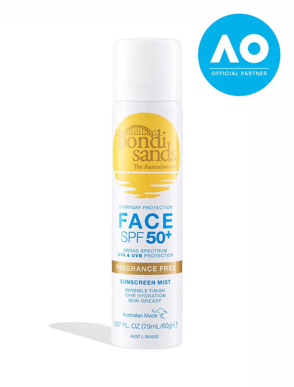 Bondi Sands - SPF 50+ Fragrance Free Sunscreen Face Mist.