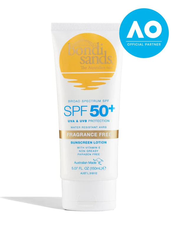 Bondi Sands - SPF 50+ Fragrance Free Body Sunscreen Lotion.