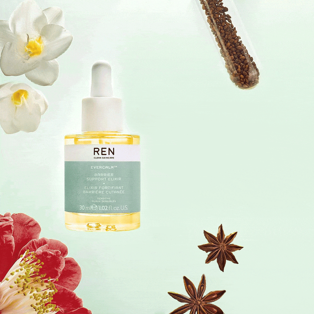 Ren clean skincare - Evercalm Barrier support elixir.